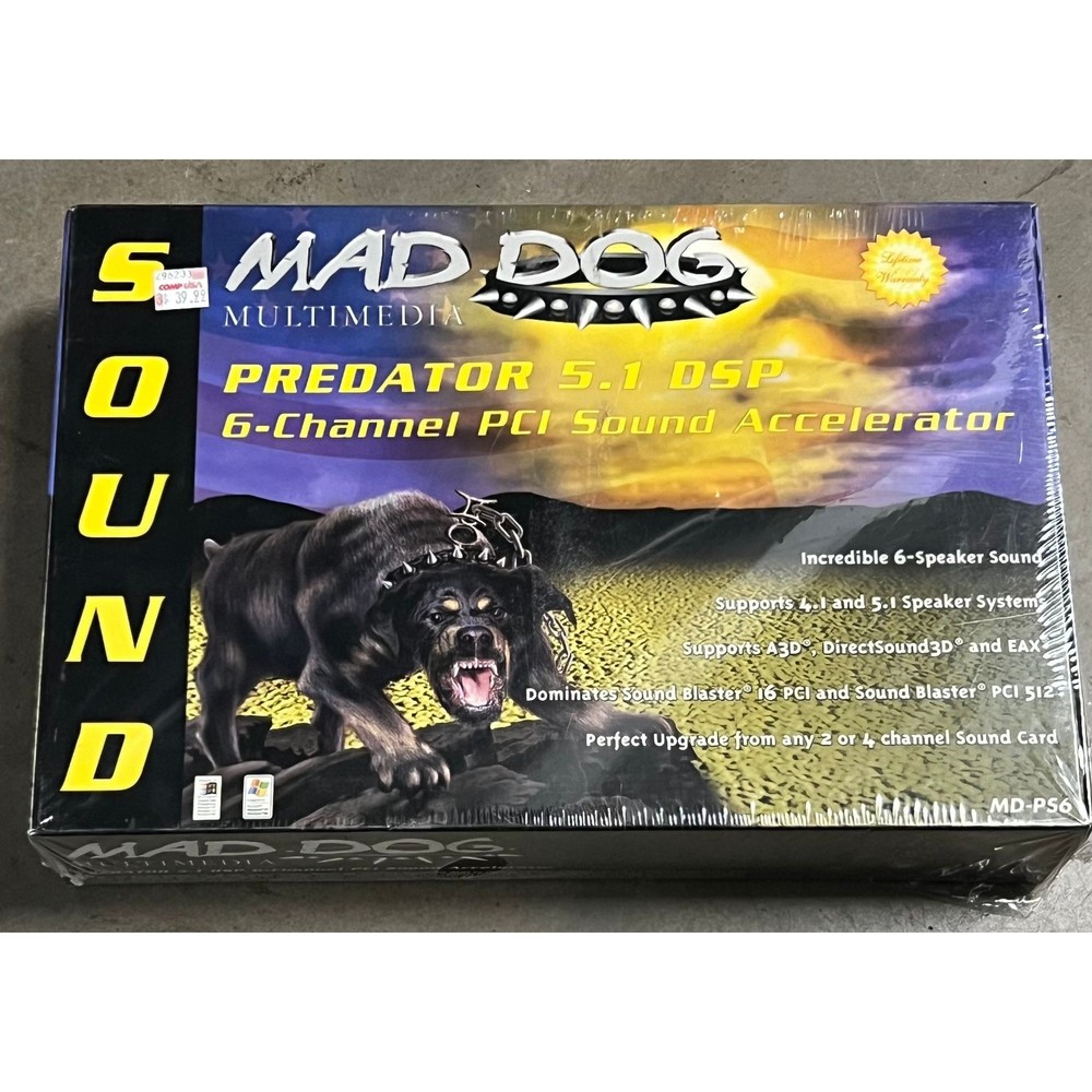 Mad Dog Prowler 4.1 4-Channel PCI Sound Card
